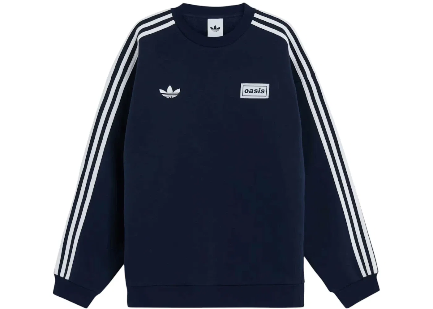 Мужской свитшот оверсайз с принтом Adidas x Oasis Tour Oversized Crew Adidas, Night Indigo