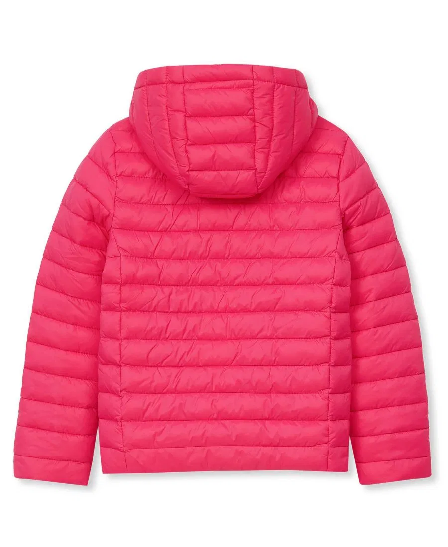 Детская куртка с капюшоном FeatherFree Insulated Hooded Packable Jacket Lands' End, Magenta — фото 2