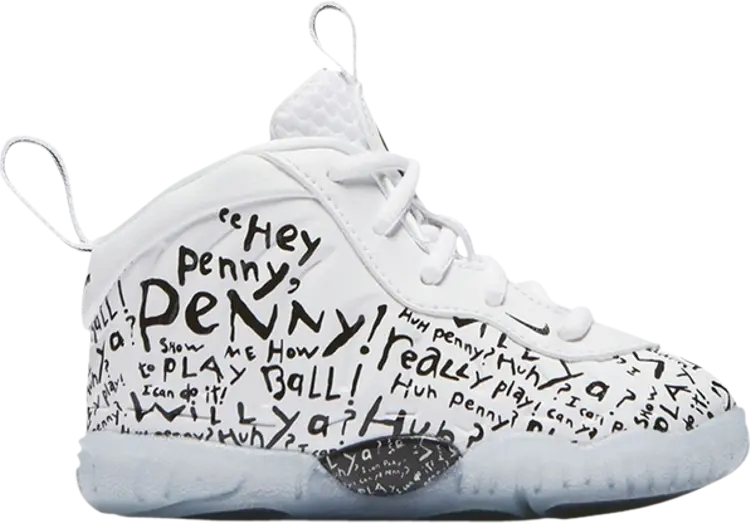 

Кроссовки Nike Little Posite One TD 'Lil Penny', белый