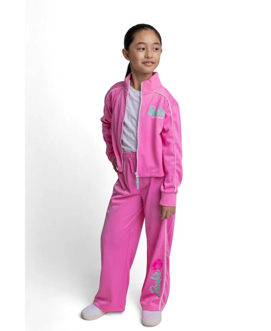 Комплект спортивный из куртки и брюк Barbie, Bright Pink — фото 2