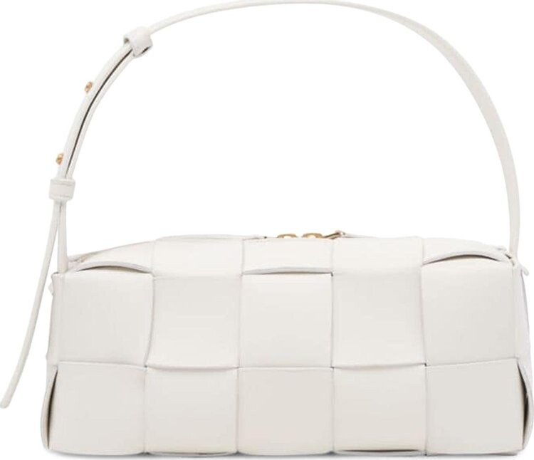 

Сумка Bottega Veneta Cassette Brick White/Gold, белый