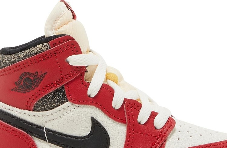 Кроссовки Air Jordan 1 Retro High OG TD Chicago Lost & Found, красный — фото 2