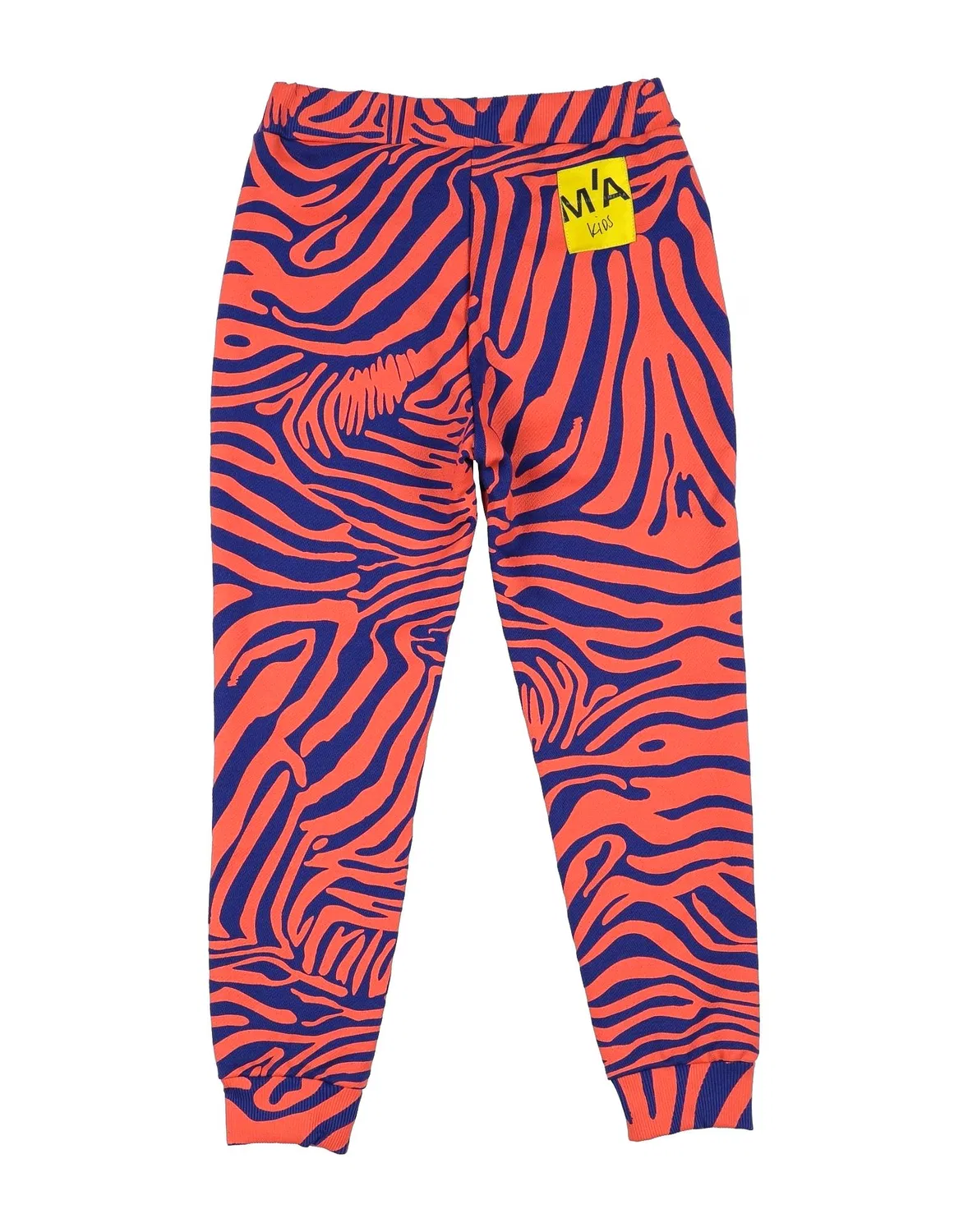 Детские брюки для девочек с принтом Zebra Print Marques' Almeida, оранжевый — фото 2