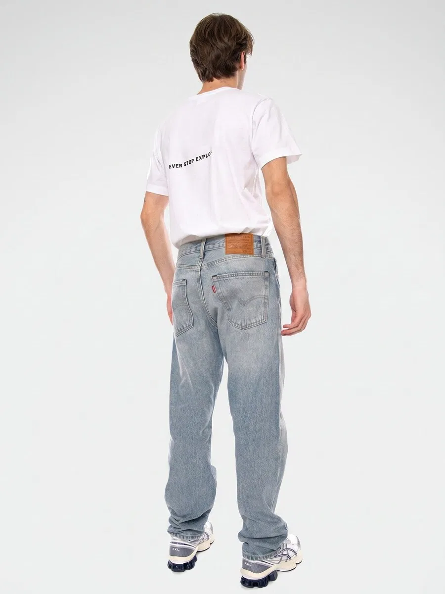 Джинсы LEVI'S Baggy Jeans '555 TENSION DESTRUCTED JEANS' синего цвета — фото 3