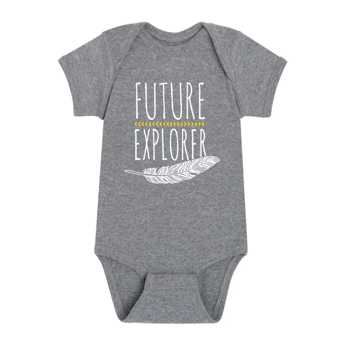 Боди-комбинезон с принтом Future Explorer Instant Message, Athletic Heather