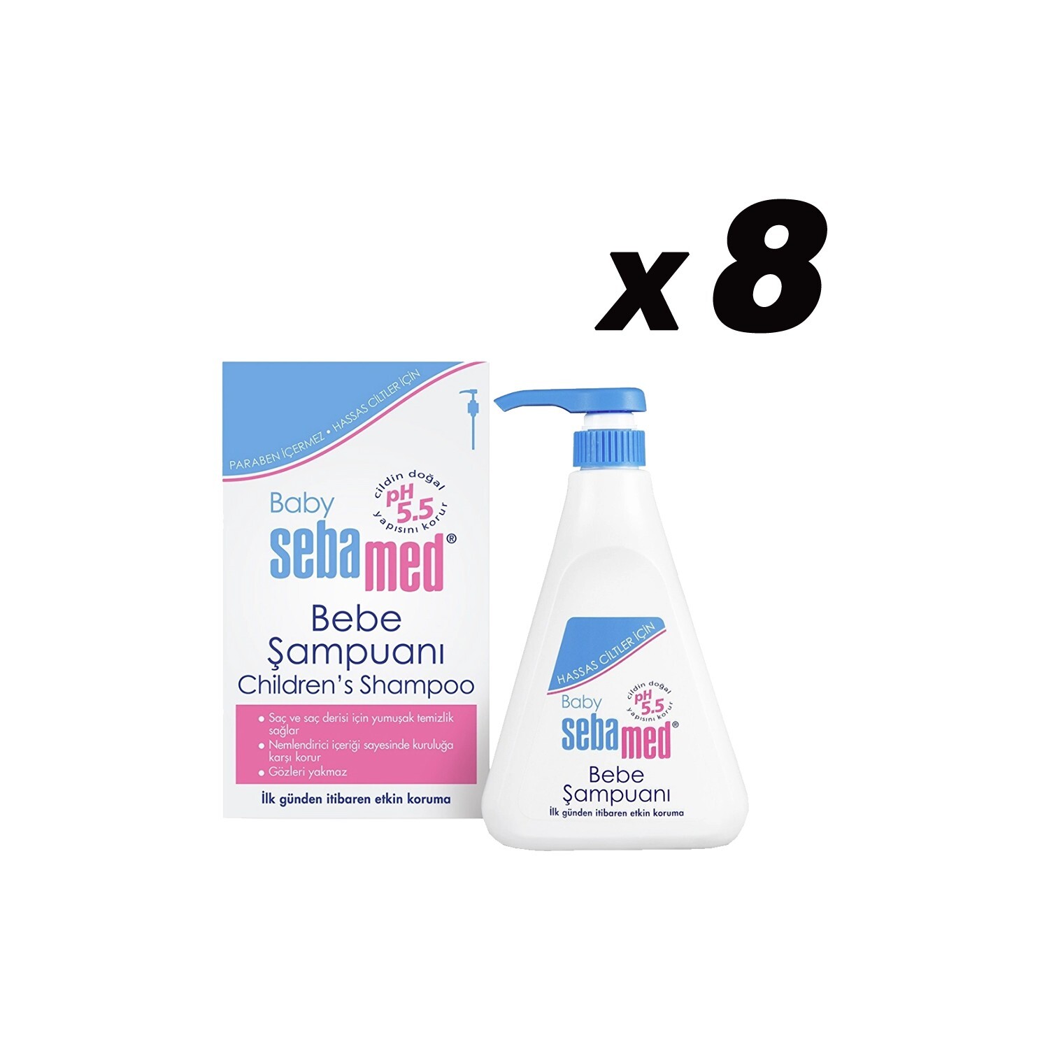 

Детский шампунь Sebamed Baby, 8 флаконов по 20 мл