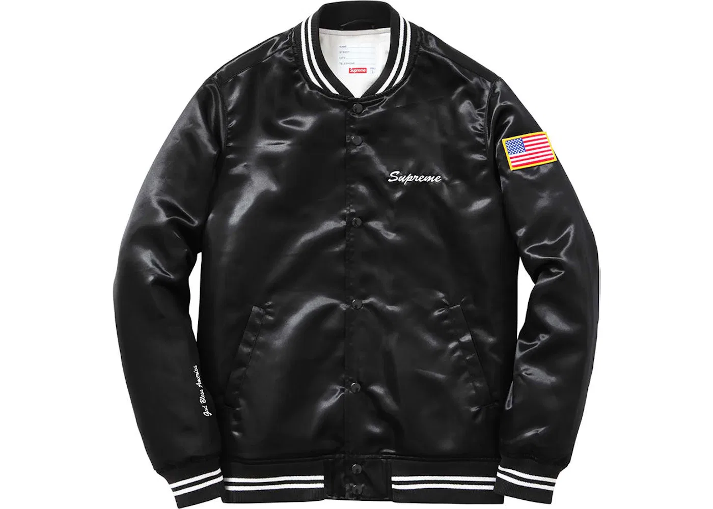 Мужская куртка-сатин Club Jacket Supreme, Black