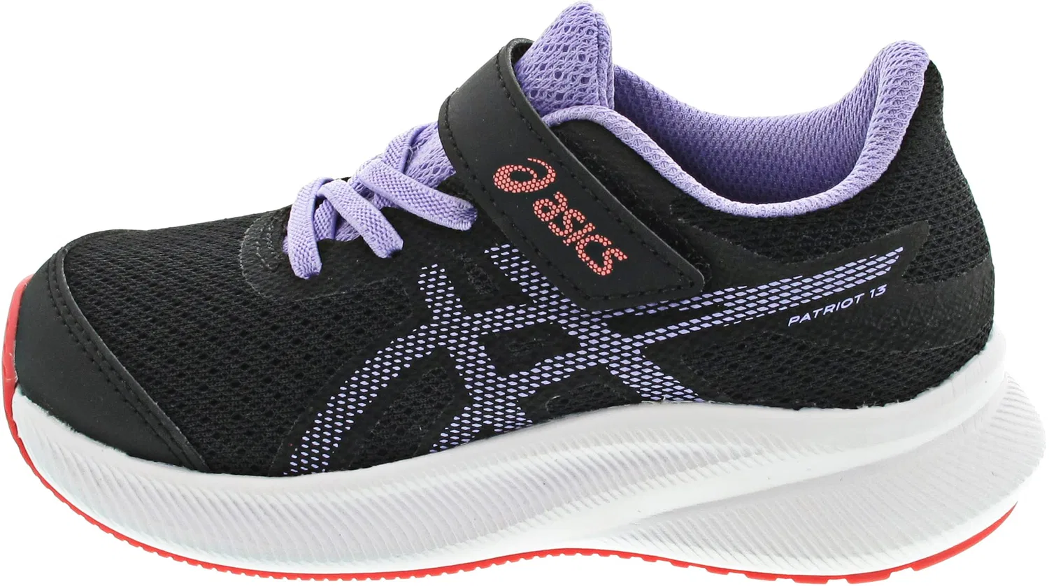 Детские кроссовки для мальчиков с мягкой амортизацией Patriot 13 Ps ASICS, Black Black Digital Violet