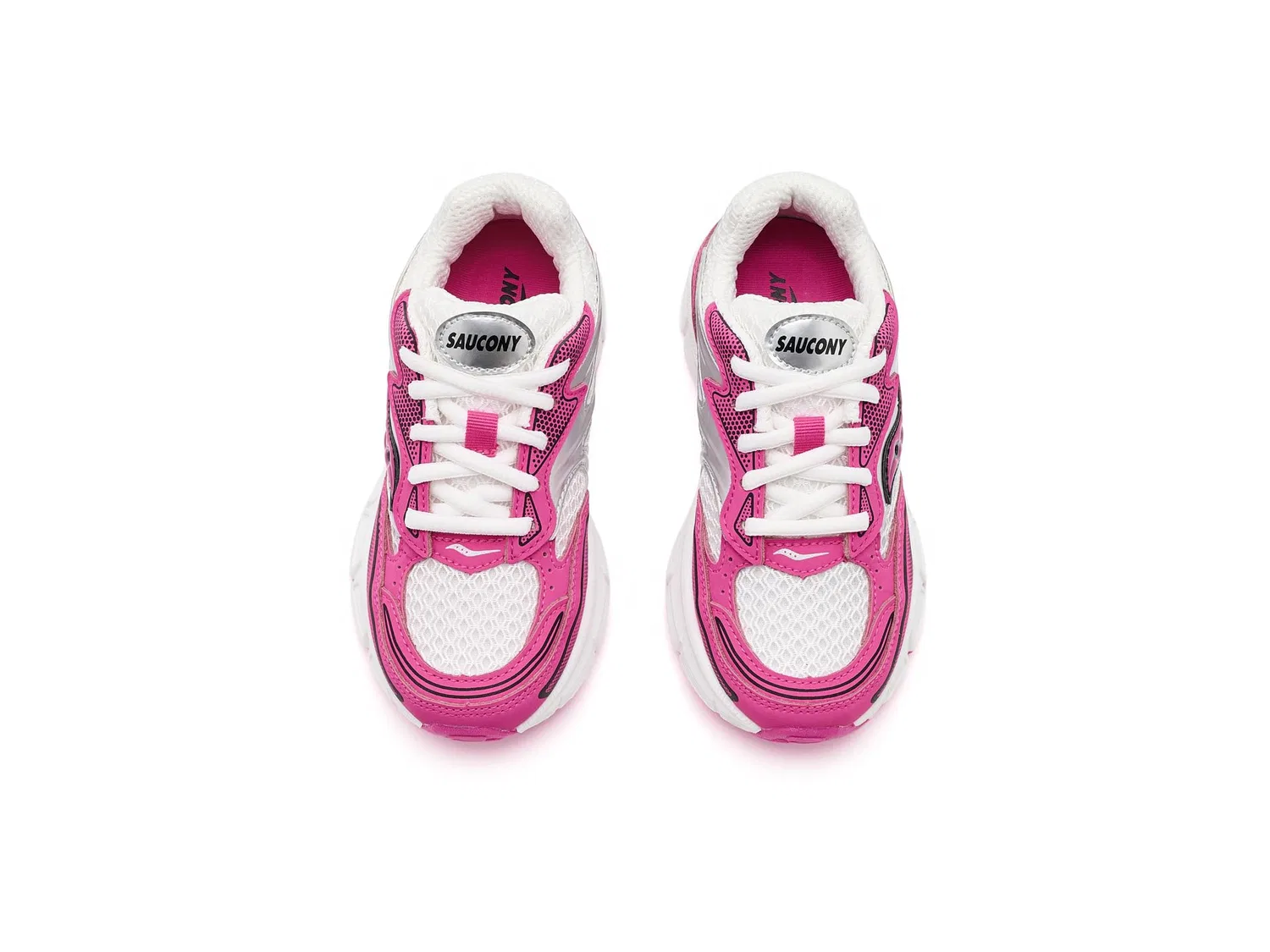 Кроссовки Turbo XT (для маленьких и больших детей) Saucony Kids, White/Pink — фото 3