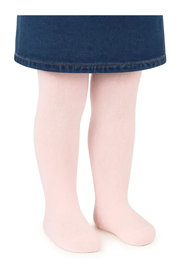 Детские колготки для девочек хлопковые Plain 6-18 month baby girl pantyhose Civil Baby, Pink
