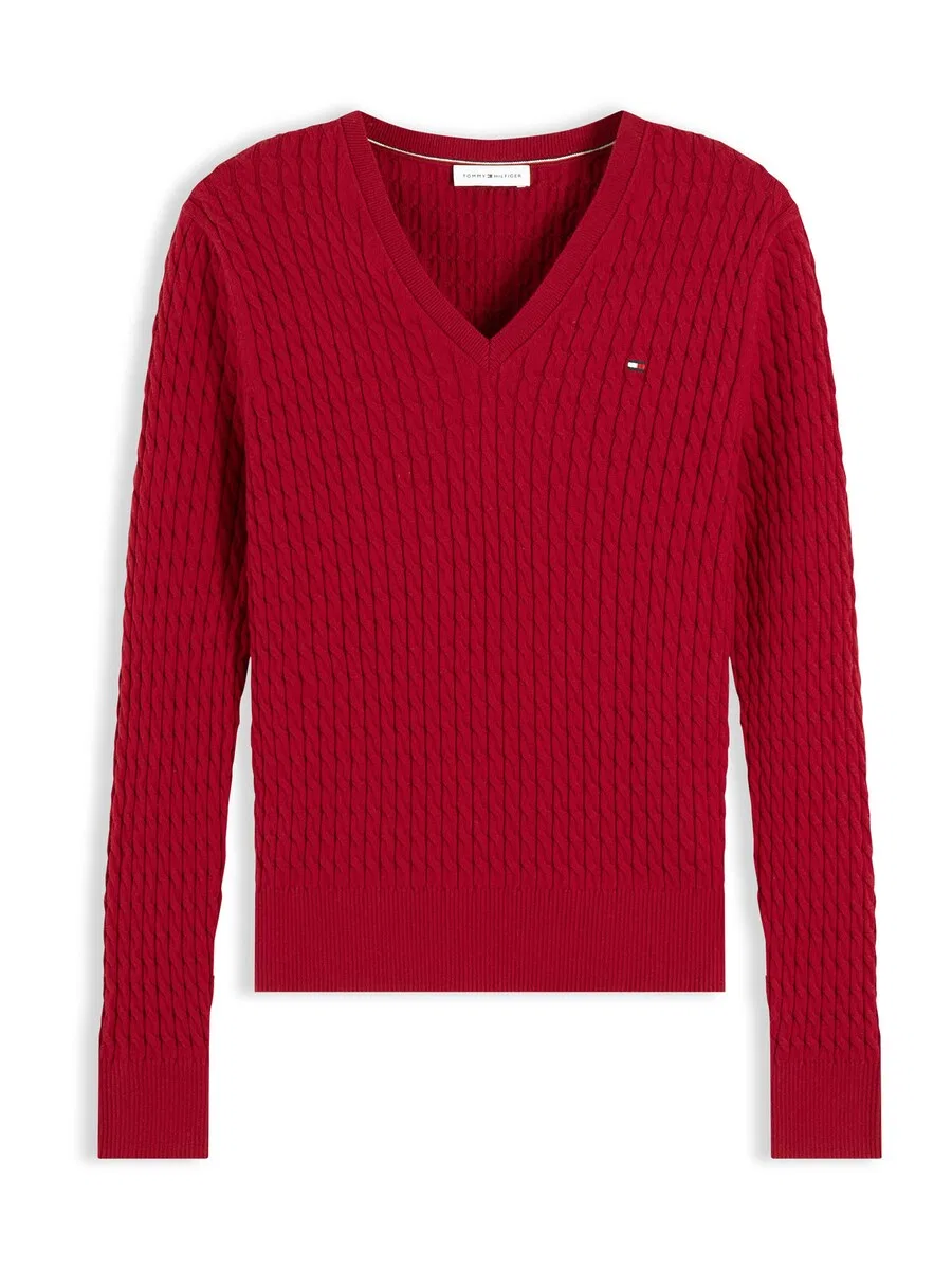 Свитер TOMMY HILFIGER кроваво-красного цвета