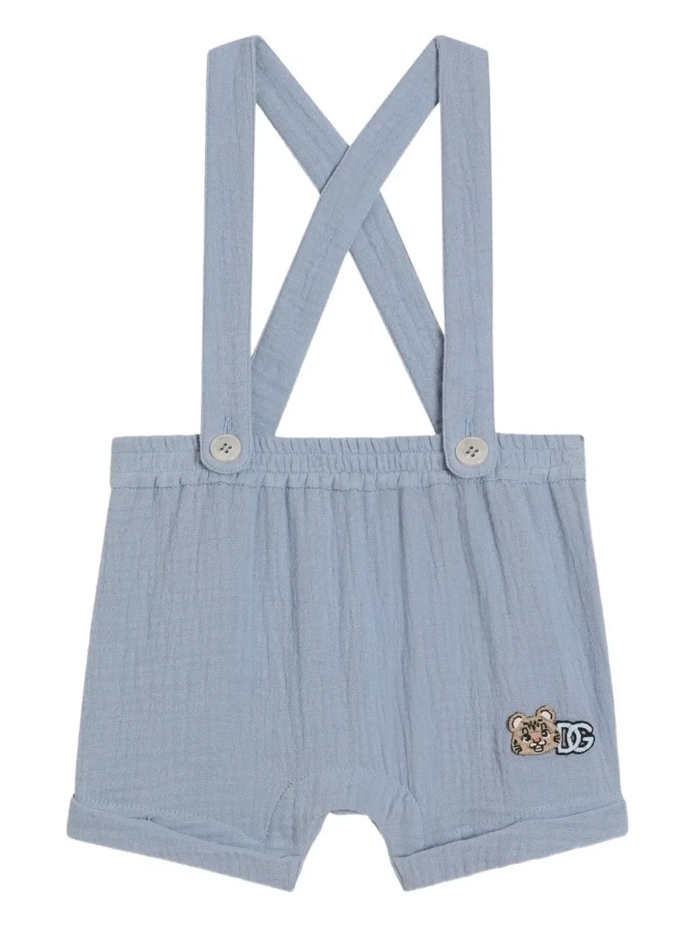 Шорты с аппликацией Dolce & Gabbana Kids, синий