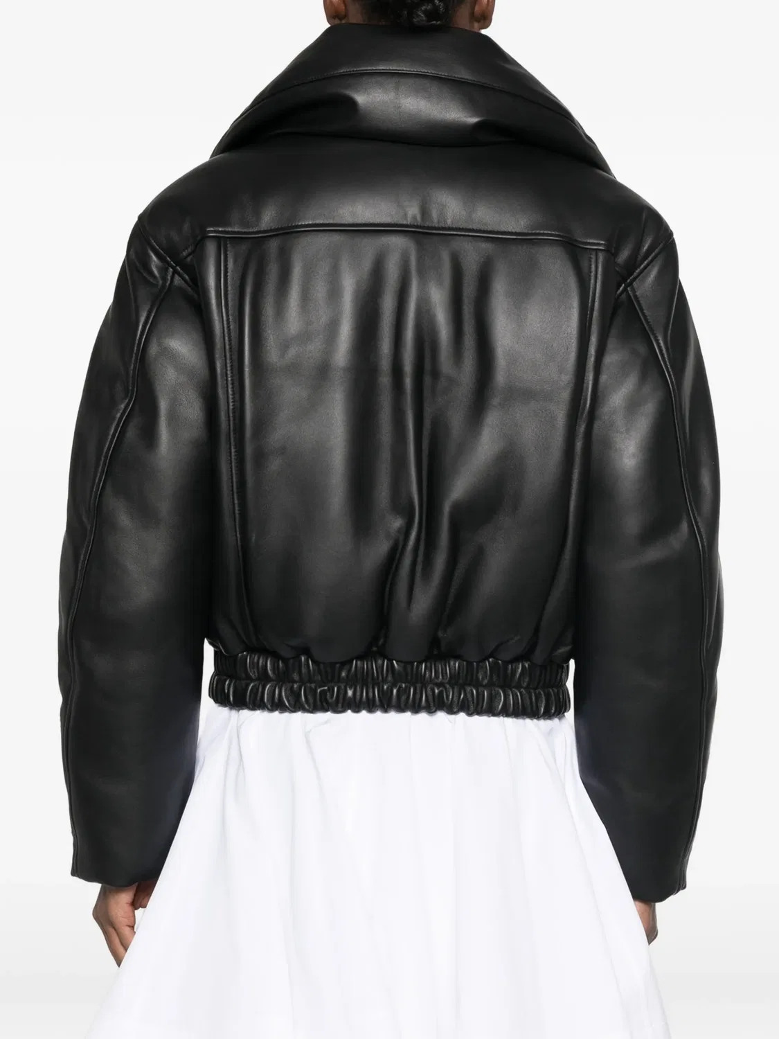 Утепленная куртка из кожи ягненка Alexander Wang, черный — фото 3