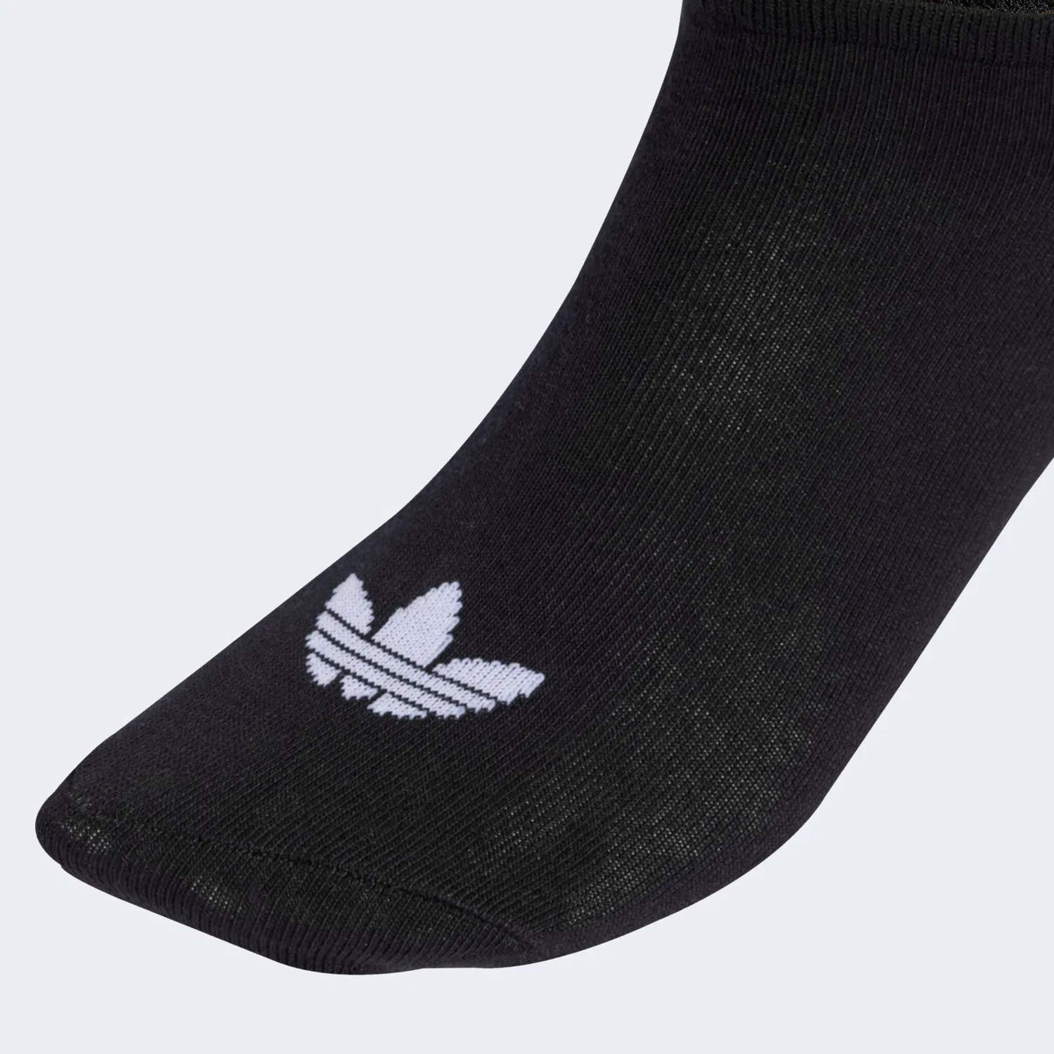 Мужские спортивные носки с низким вырезом Adidas Originals, White/Medium Grey Heather/Black — фото 3