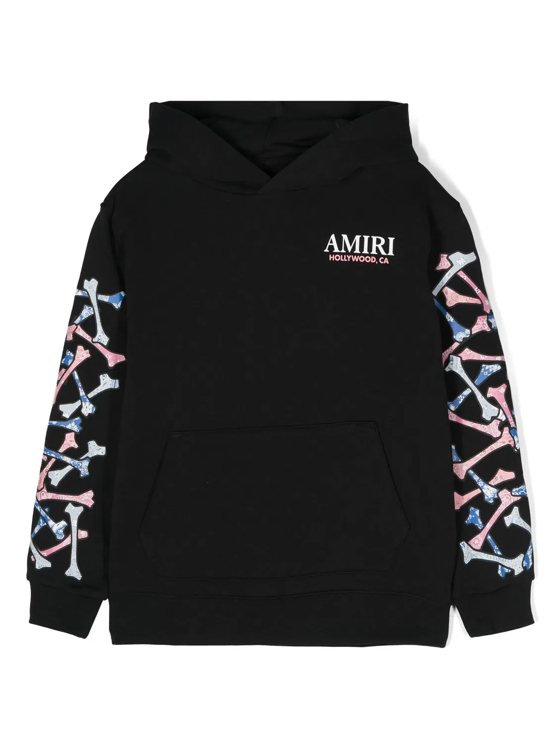 Худи с принтом костей из хлопка AMIRI, черный