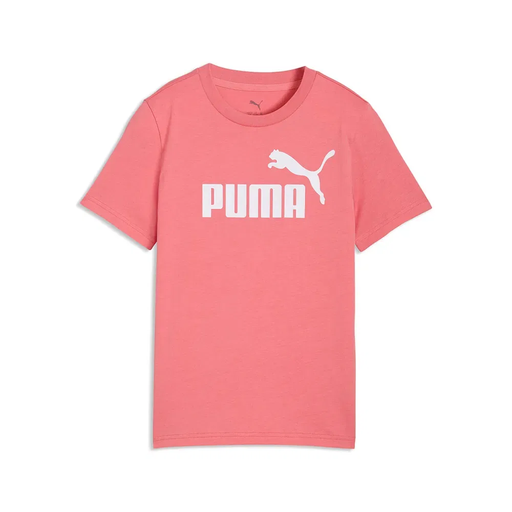 Детская футболка для девочек с принтом Ess No. 1 Logo Puma, Pink