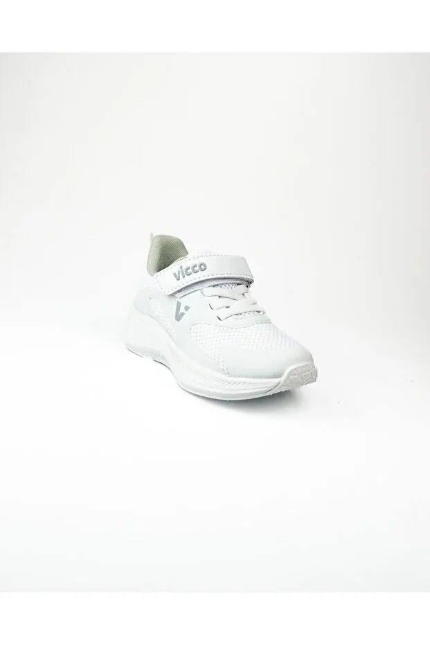 Детские кроссовки для девочек со шнуровкой Vicco, White