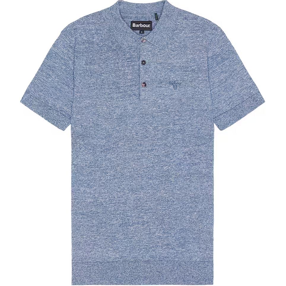 

Футболка поло мужская синяя BARBOUR