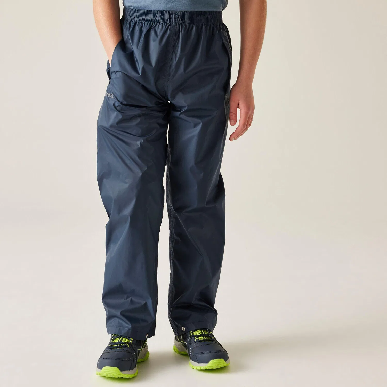 Детские дождевые штаны Regatta Pack It, Turkisblau Navyblau