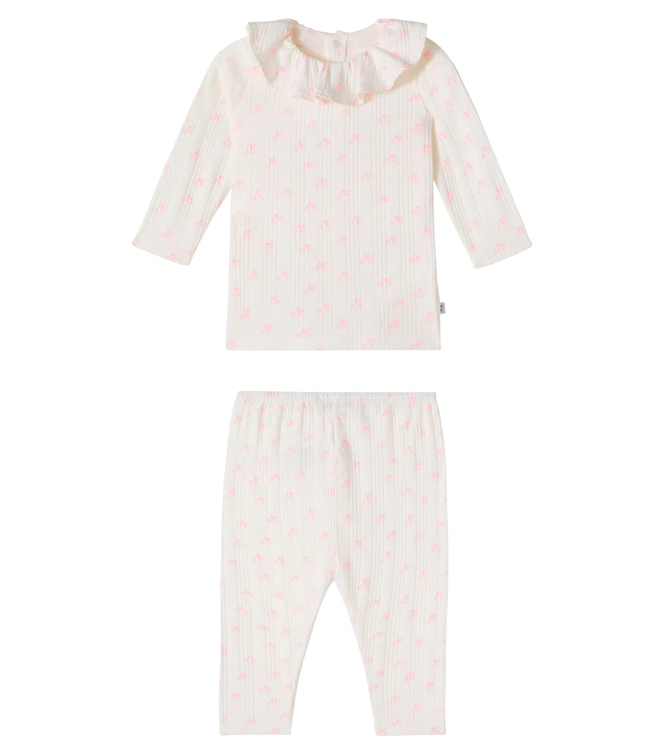 Комплект из джемпера и леггинсов из хлопка Baby Jelsia Bonpoint, белый