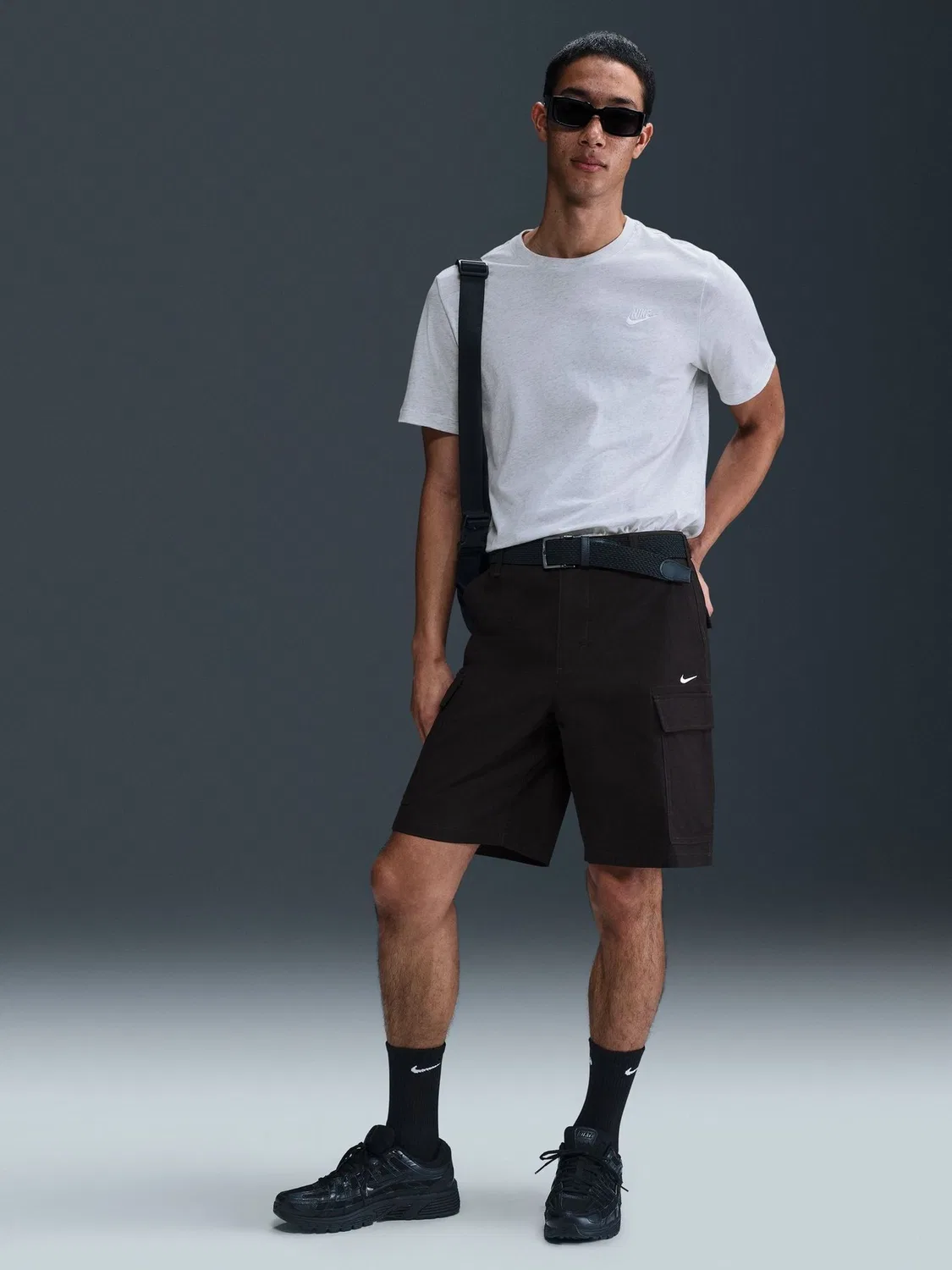 Футболка хлопковая Club Nike, светло-серый