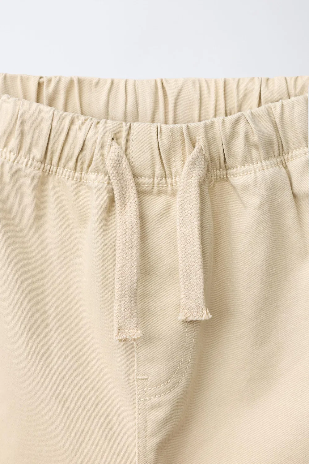 Свободные брюки ZARA, Light beige — фото 3