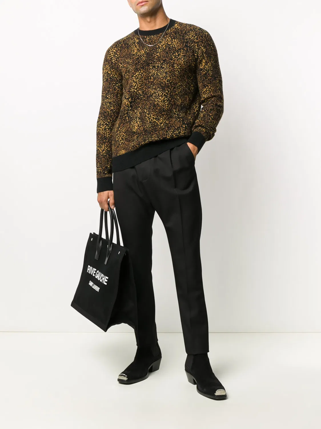 Balmain Штаны с заниженной проймой черного цвета — фото 3