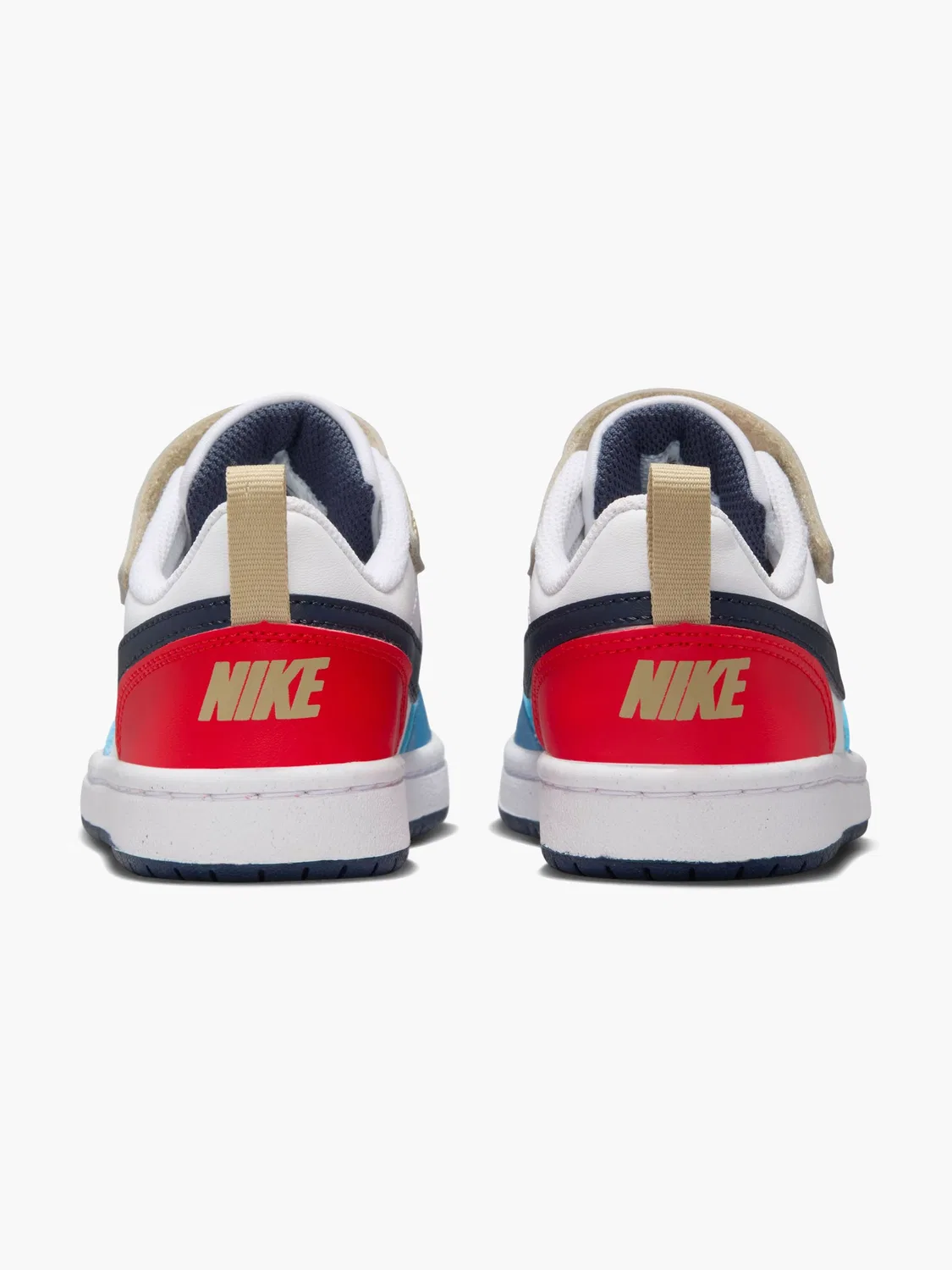 Детские кроссовки на липучках Nike COURT BOROUGH LOW RECRAFT PS, синий — фото 4