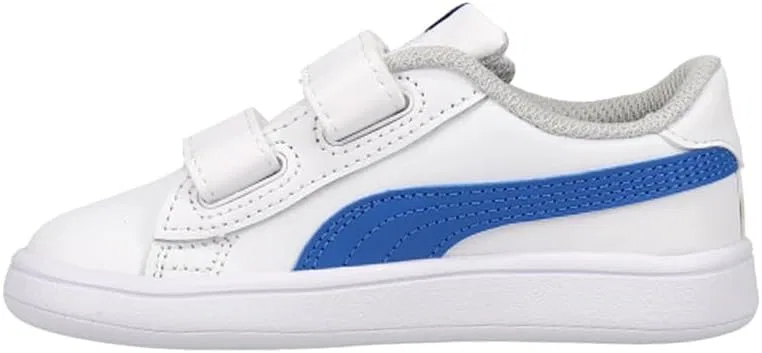 Детские кожаные кроссовки для мальчиков Smash V2 PUMA, Blue — фото 3