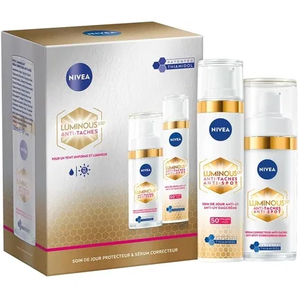 Набор дневного ухода и сыворотки Luminous 630 Nivea
