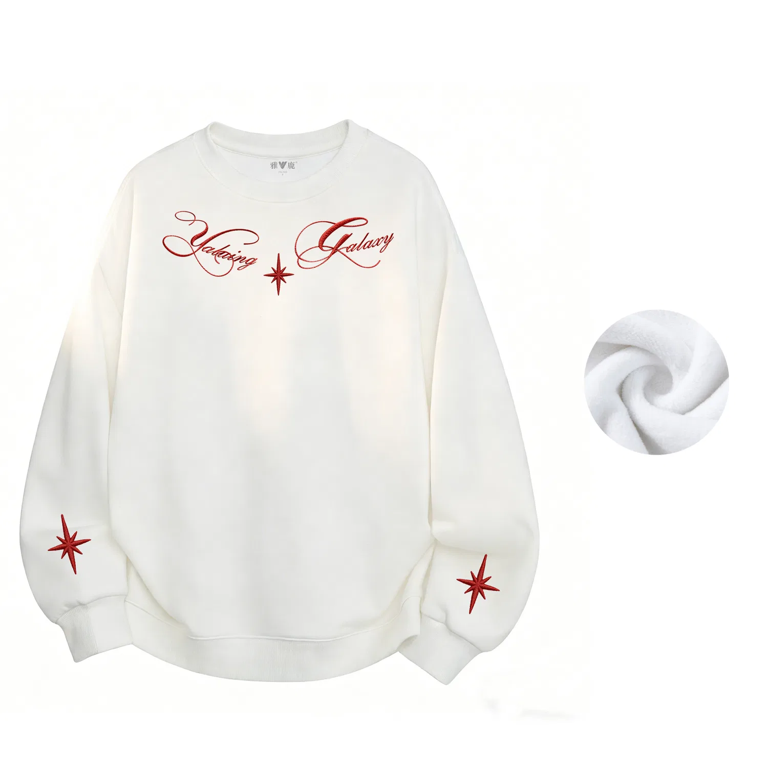 Детский свитшот унисекс с флисовой подкладкой, Crew Neck Moderate Regular, YALU — фото 4