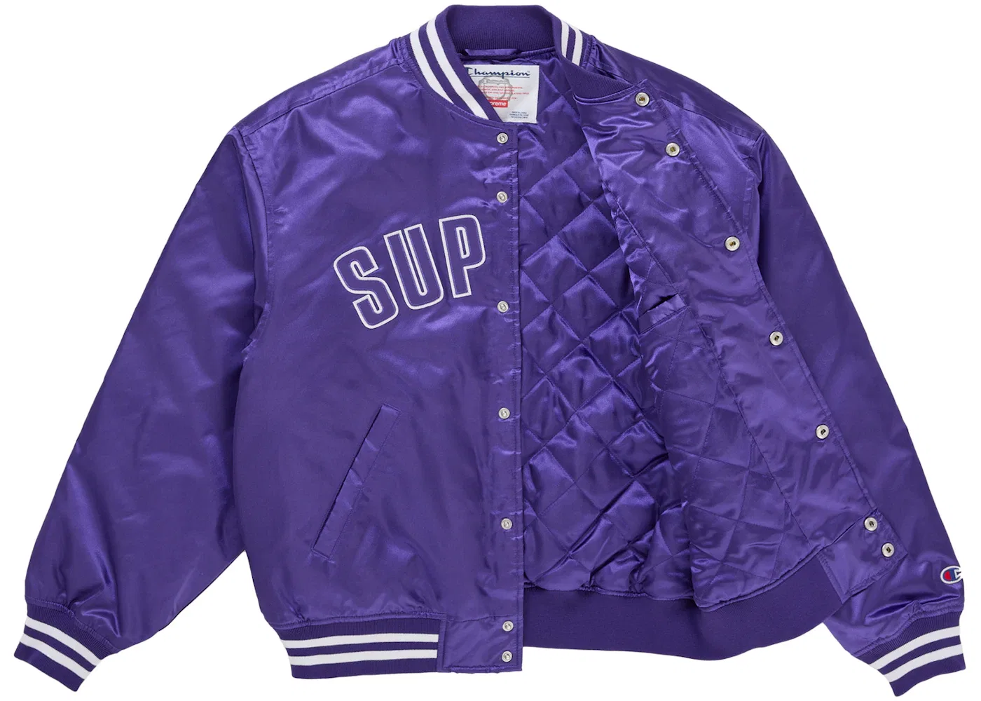 Мужская куртка из сатина с принтом Jacket Supreme, Purple — фото 2