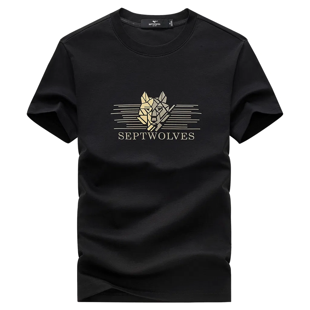 Детская футболка с круглым вырезом Black SEPTWOLVES
