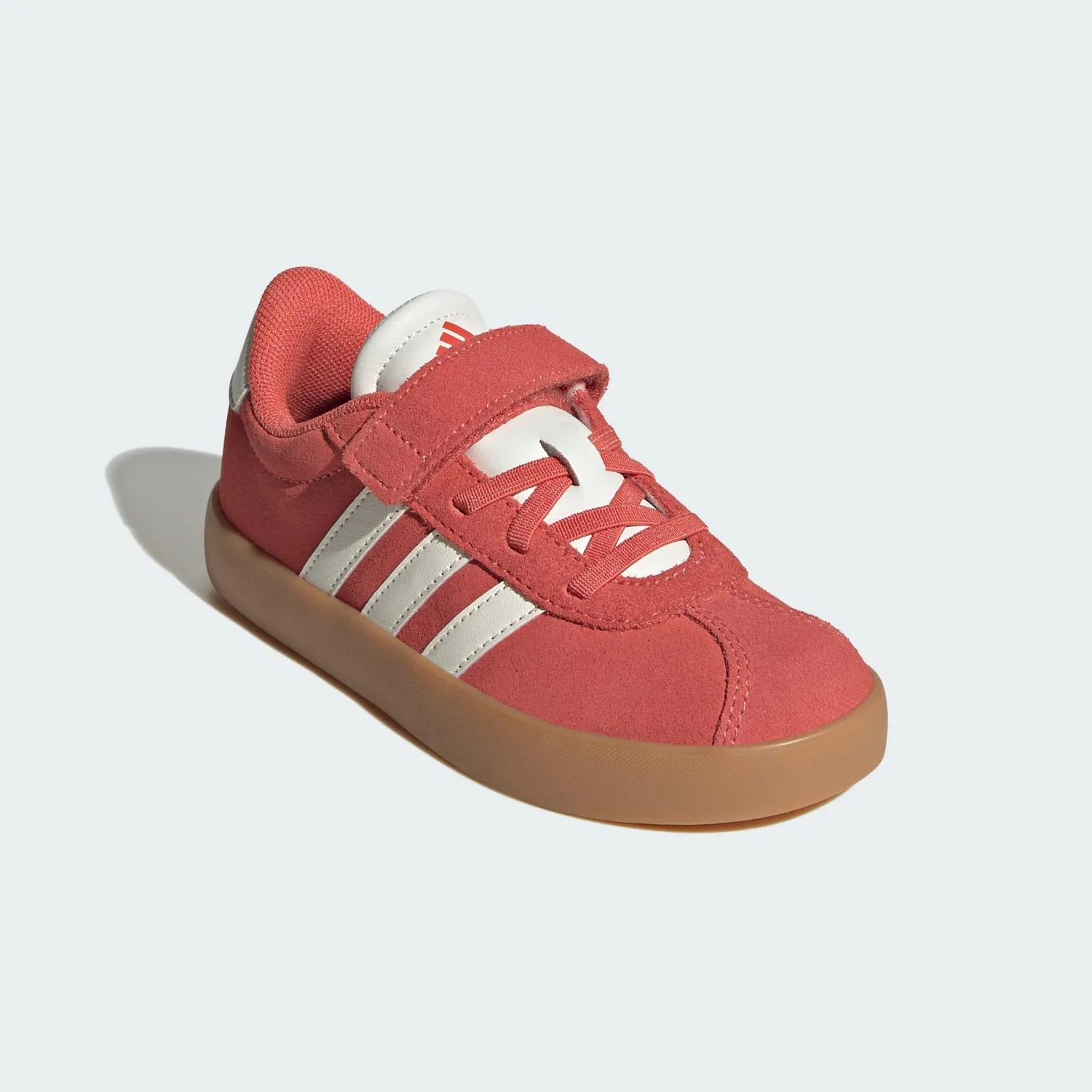 Детские кроссовки с липучками VL Court 3.0 Adidas, Scharlachrot Weiss Hellrot — фото 4