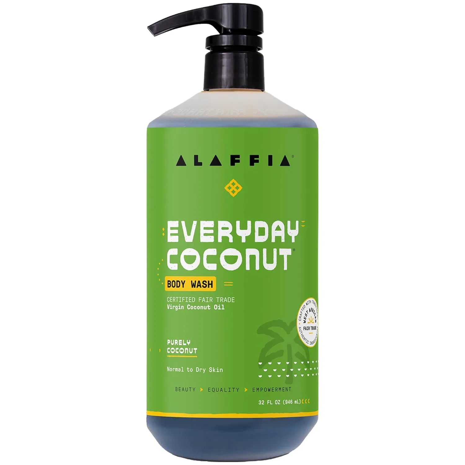 Гель для душа Alaffia Daily Coconut Hydrating Body Super Wash, 946.35 мл