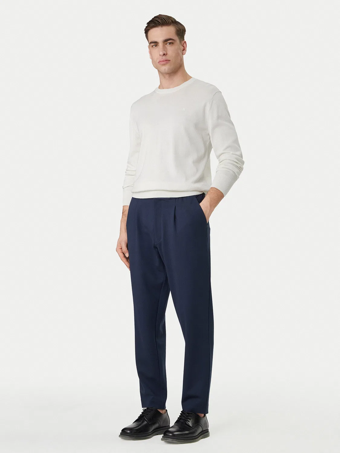 Мужские брюки зауженного кроя Calvin Klein, темно-синий — фото 2