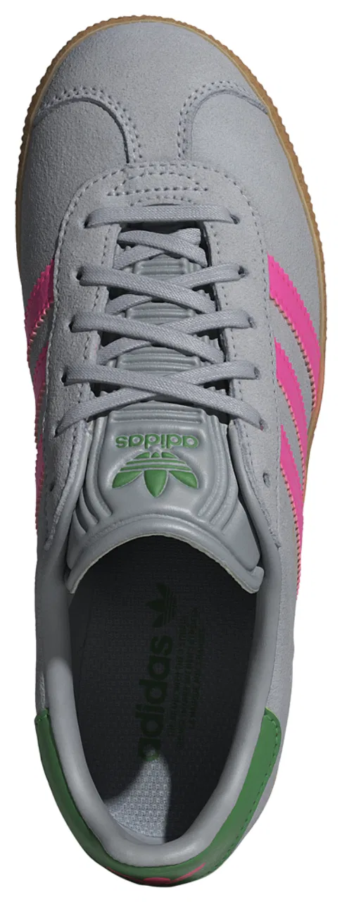 Мужские кроссовки Gazelle Adidas, цвет Halo Silver/Green/Lucid Pink — фото 4