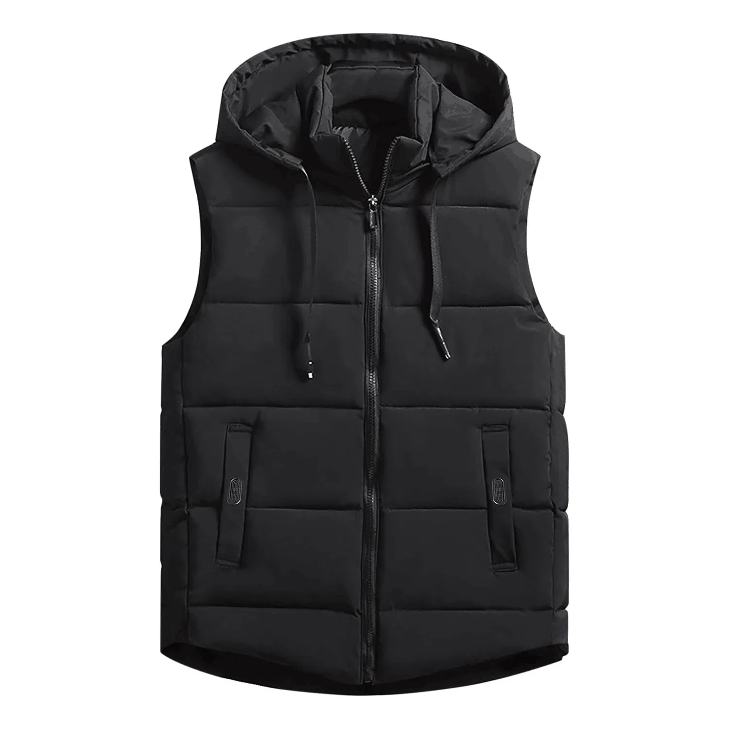 Женская безрукавка с капюшоном и молнией Smurf Vest, Nero — фото 2