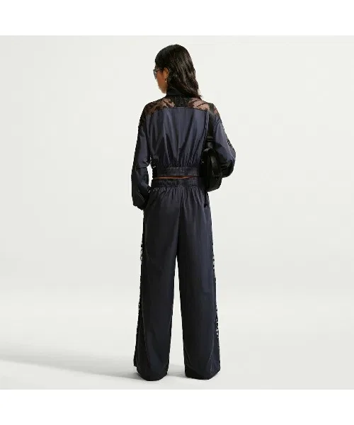 Женские спортивные штаны свободного кроя с кружевным принтом Mid-Rise NIKE, Brown — фото 4