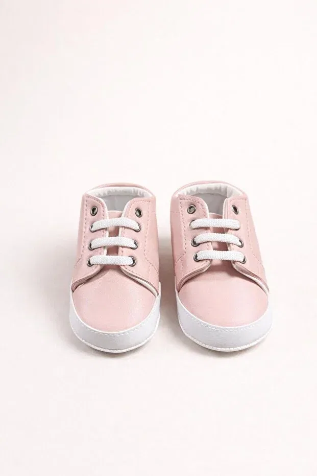 Детские ботиночки для девочек без каблука Numix Baby Kids, Pink — фото 2