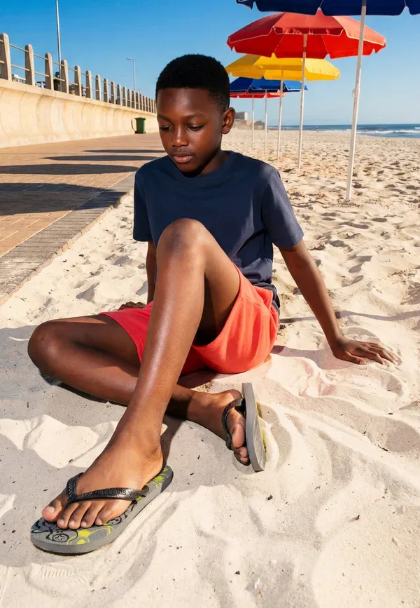 Детские спортивные тапочки унисекс для бассейна Havaianas, желтый/серый/стальной
