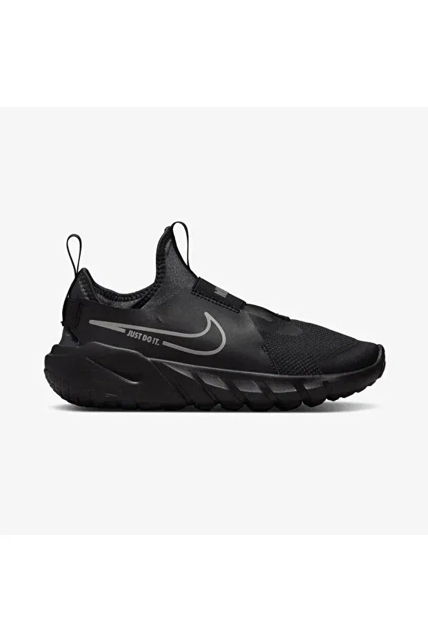 Детские кроссовки для девочек с эластичными шнурками Flex Runner 2 GS Rubberized Nike, Black