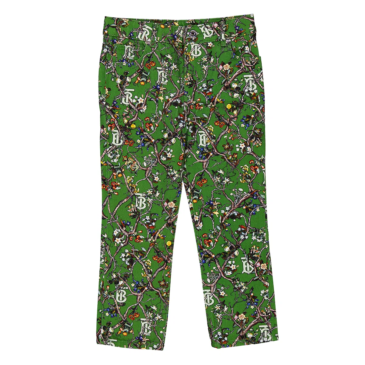 Джинсы с монограммой Kids Monogram Motif Denim Jeans Burberry, Ivy Green Ip Ptt