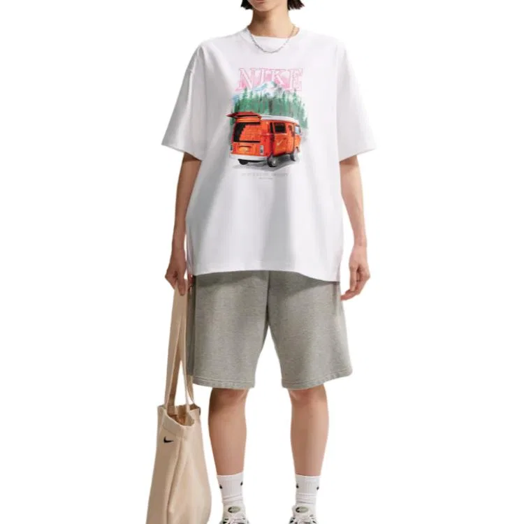 Женская футболка с круглым вырезом Sportswear Nike, White — фото 3