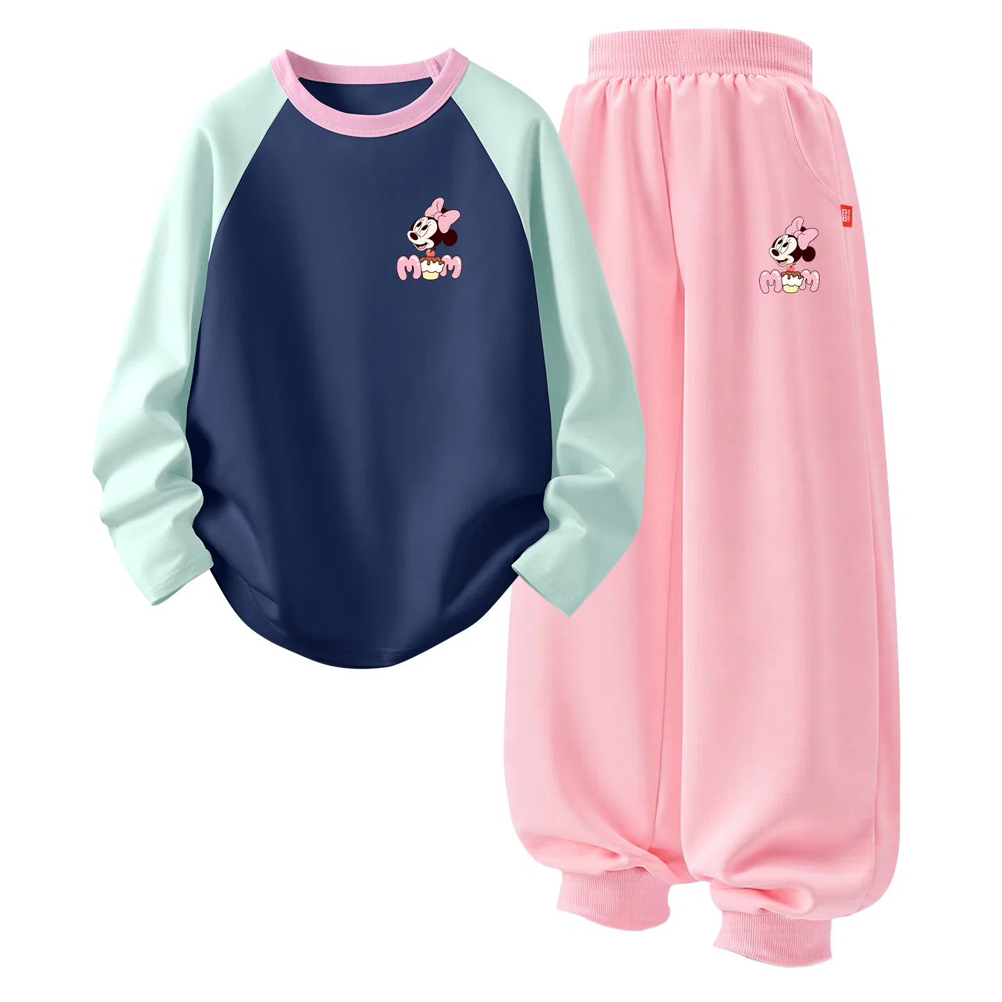 Детский комплект из футболки и шорт с принтом Di Sweet Fun K Green Blue+Di Sweet Fun K Pink Disney, Di Sweet Fun K Green Blue+Di Sweet Fun K Pink