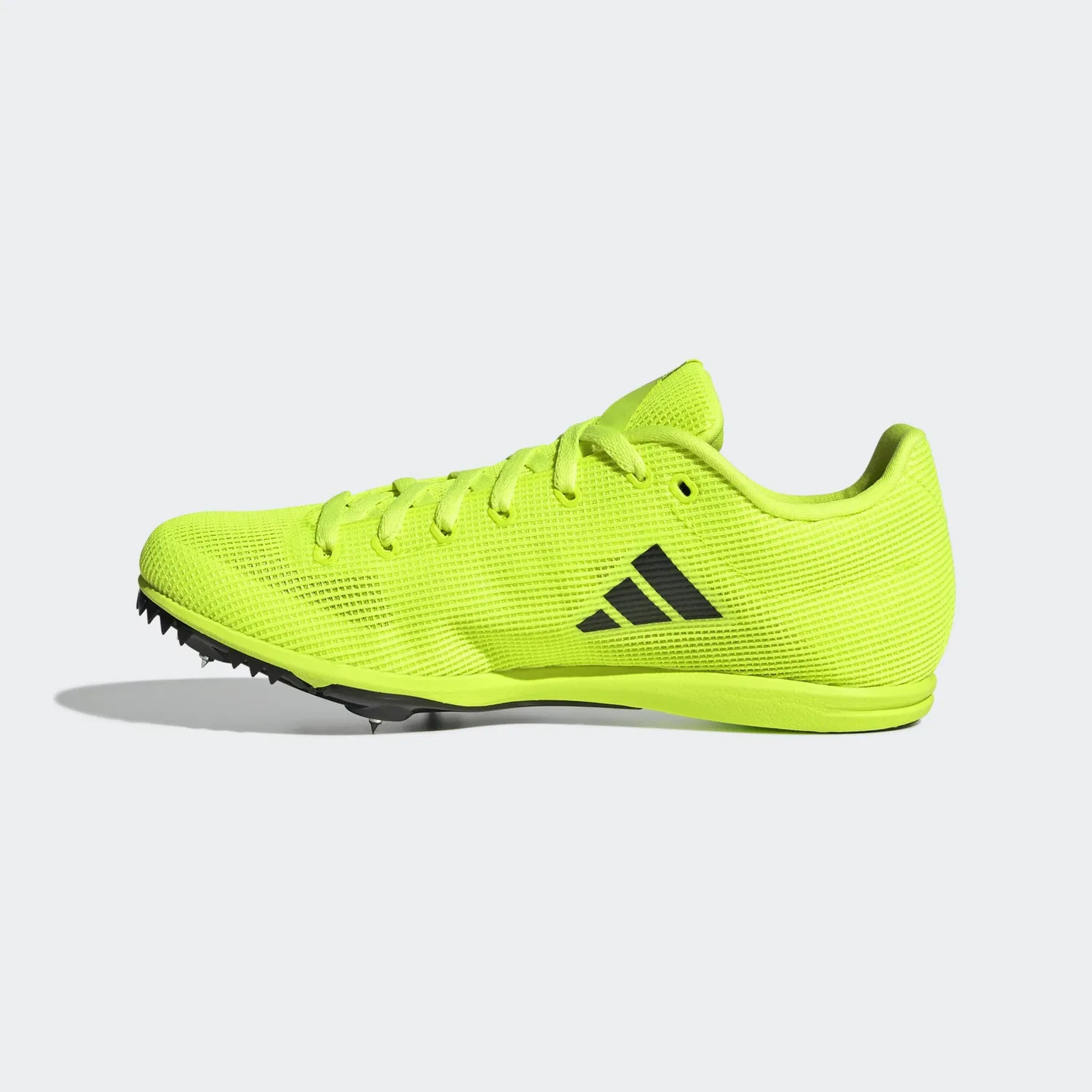 Детские легкоатлетические шиповки с пятишиповой пластиной Adidas Performance, Lucid Lemon/Core Black/Silver Metallic — фото 3