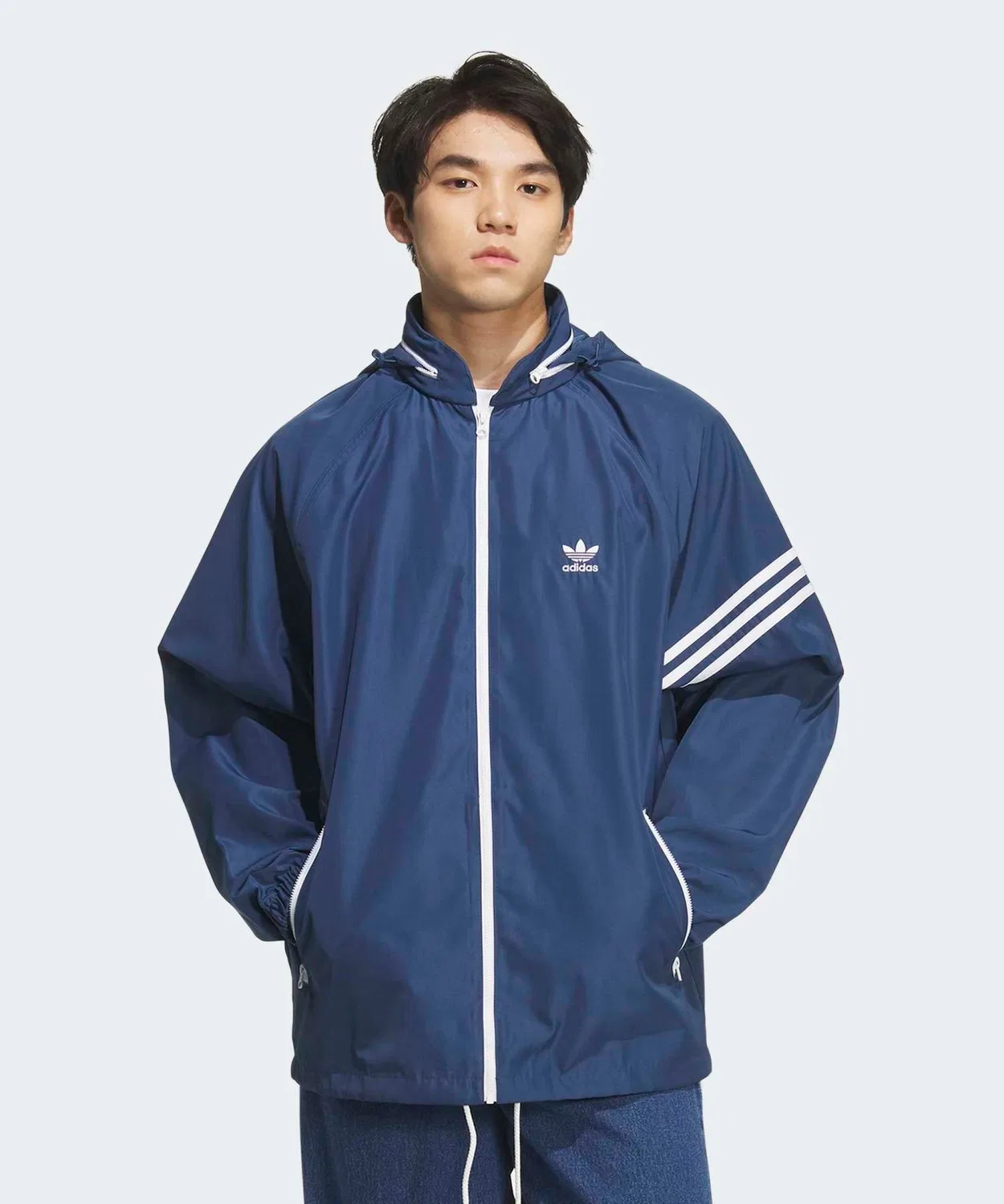 Мужское ветровка свободного кроя Adidas Originals ADS200 3, Blue — фото 3