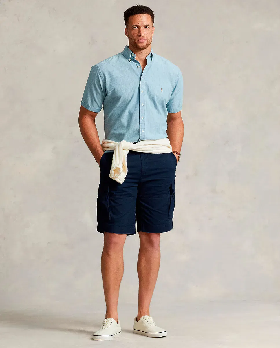 Мужские шорты-карго из саржи Big & Tall Polo Ralph Lauren, Azul Marino