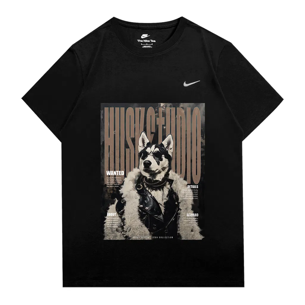 Детская футболка с принтом Nike Sportswear Black