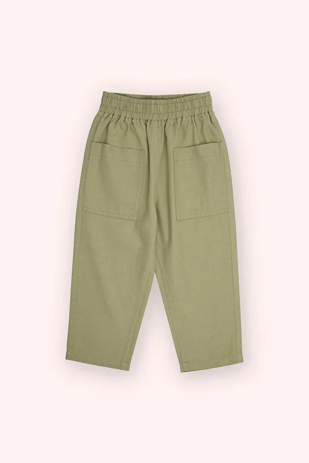 Детские брюки для девочек хлопковые Panço, Khaki